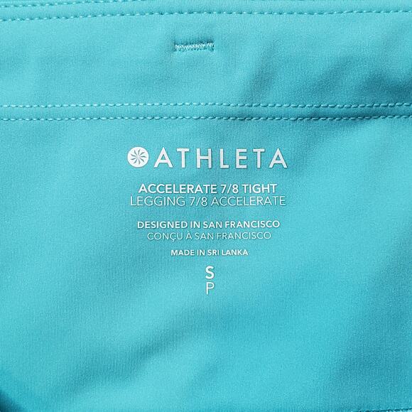 Athleta Women's Size SP NWT Accelerate 7/8 Tight Teal 566727 - Picture 7 of 10